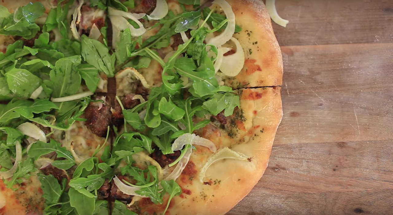 Grilled Sausage and Fennel Pizza